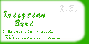 krisztian bari business card